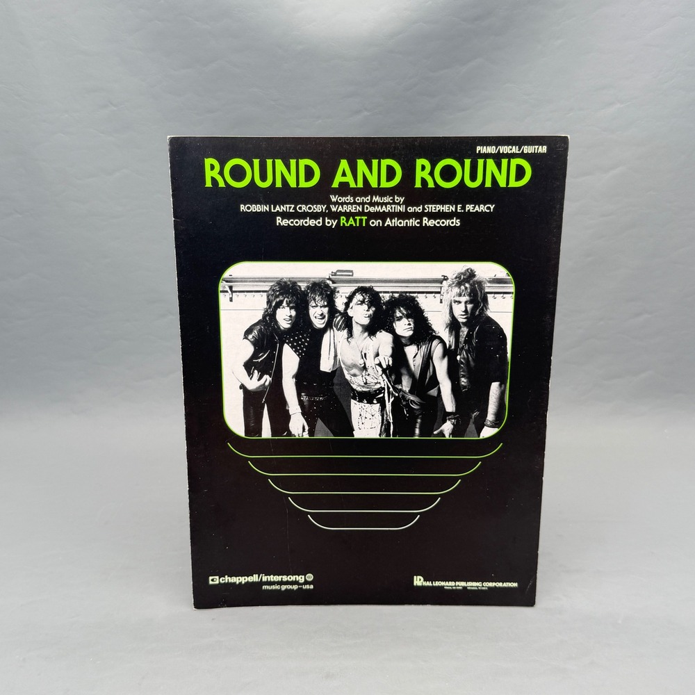 RATT Vintage ROUND ROUND Sheet Music 1984 GUITAR BASS